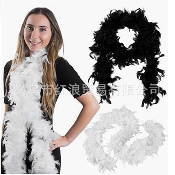 Factory wholesale diy turkey wool strip 80g fire piece feather strip scarf wedding decoration bouquet fluff strip packaging