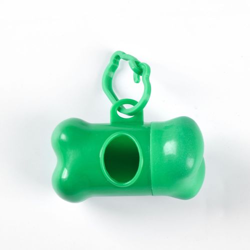 Bone-shaped PP material pet plastic bag waste shell logo dog waste bag outdoor walking portable storage box