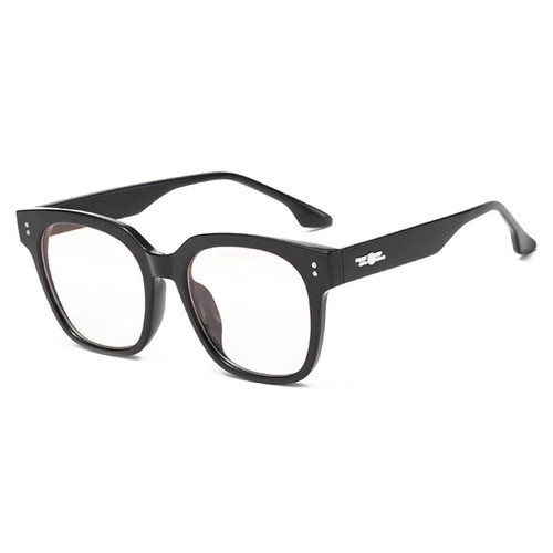 Black frame glasses myopia plain frame gm anti-radiation and anti-blue light glasses for women fashion eye frame flat glasses for men