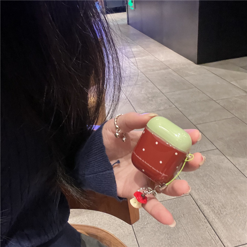 AirPods Case 2 Dot Pattern Compatible Silicone Cover for Apple Wireless Bluetooth 3rd Gen Pro 2 Headphones