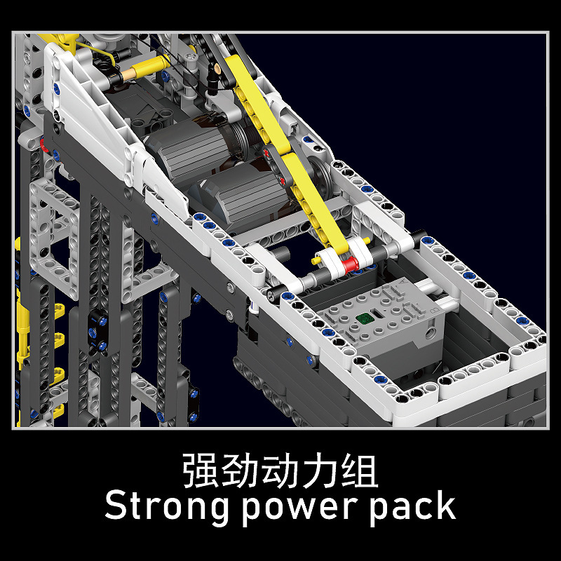 Modelo Yuxing Wang17004 serie de ingeniería modelo de grúa pequeña compatible con Lego bloques de construcción para niños juguetes de ensamblaje