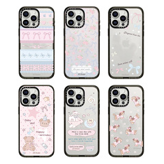 CASE森林早报二弹春日浪漫iPhone16ProMax苹果15透明亚克力手机壳