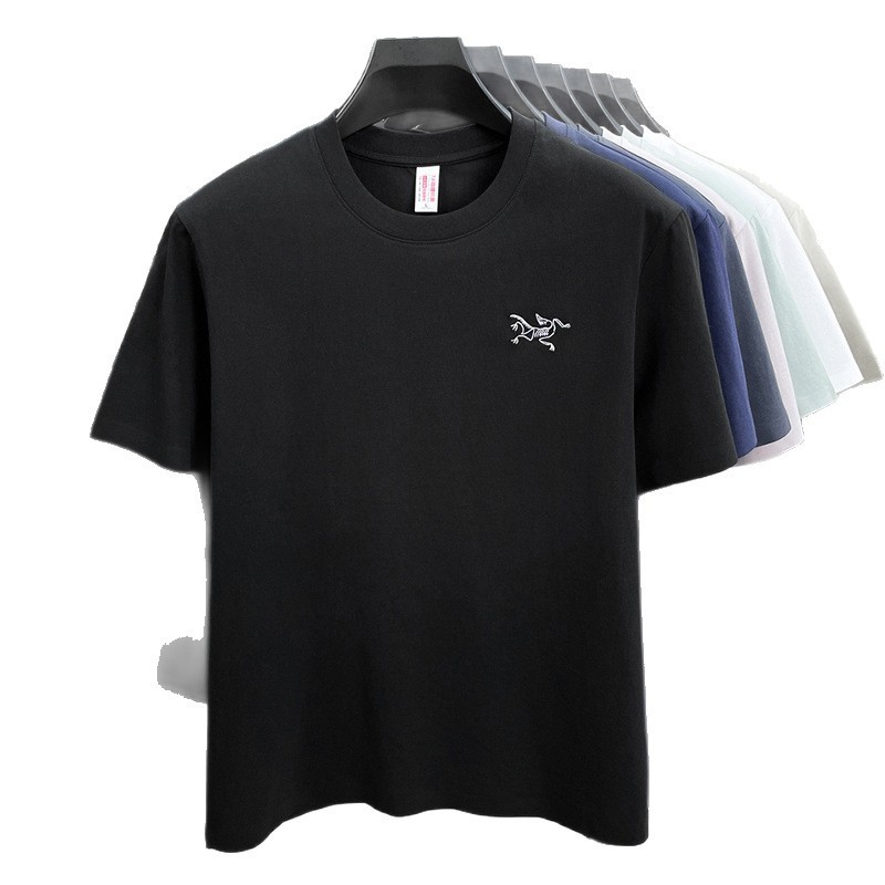 ソースファクトリーファッショナブルでカジュアルな高品質多用途プリント半袖Tシャツメンズ夏のトレンドカジュアル|undefined