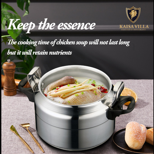 High-end Aluminum Pressure Cooker Household Pressure Cooker Wholesale Pressure Cooker Explosion Proof Commercial Foreign Trade 18-30 3-15L