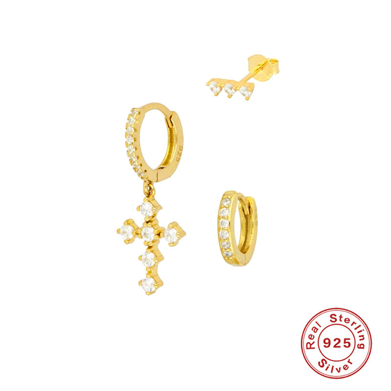 4g Weight 925 Sterling Silver Ear Needle Material 18K Gold Plated Plating Material Drop Earrings, Earrings, Ear Studs Classification 1 Set Quantity Date, Tea Party Occasion Copper Material Geometric Pattern All Seasons Season Women's Gender Elegant, Shiny Style 1 Set Elegant Shiny Geometric Copper 18K Gold Plated Drop Earrings Earrings Ear Studs 41