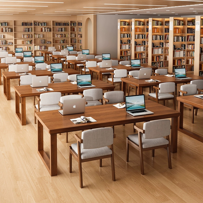 Library Desk, Reading Room Table, Living Room, Large Long Table, Workbench, Self-Study Table, Student Reading and Learning Table