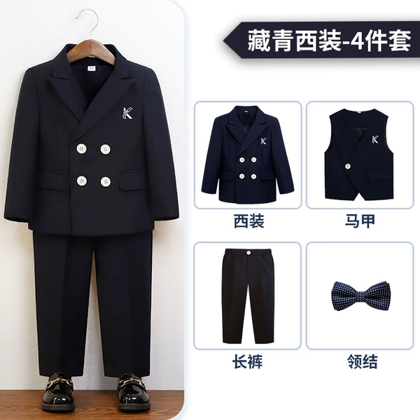 Suit, set, jacket, vest, trousers, bow tie, 4 pieces