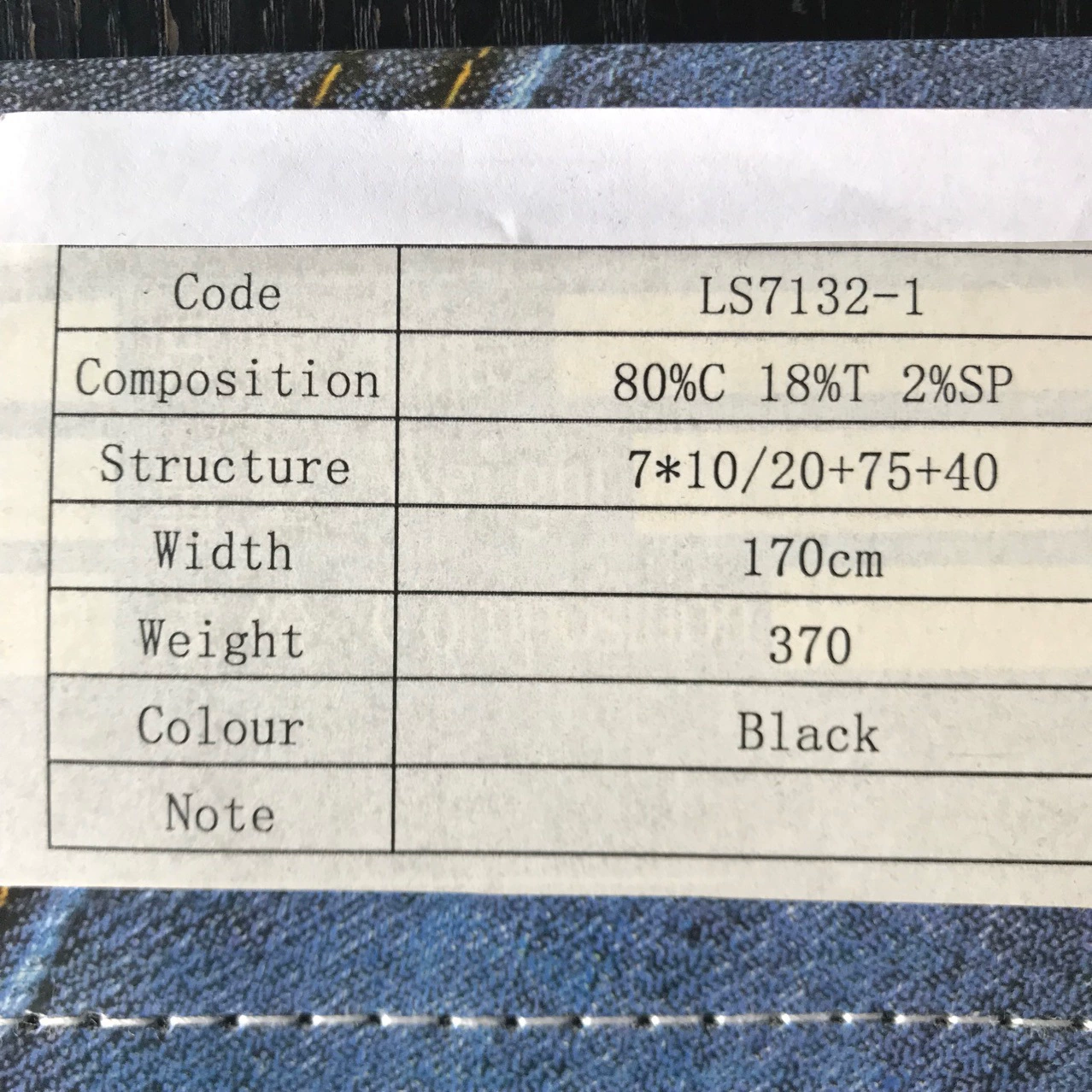 Denim elastic cloth