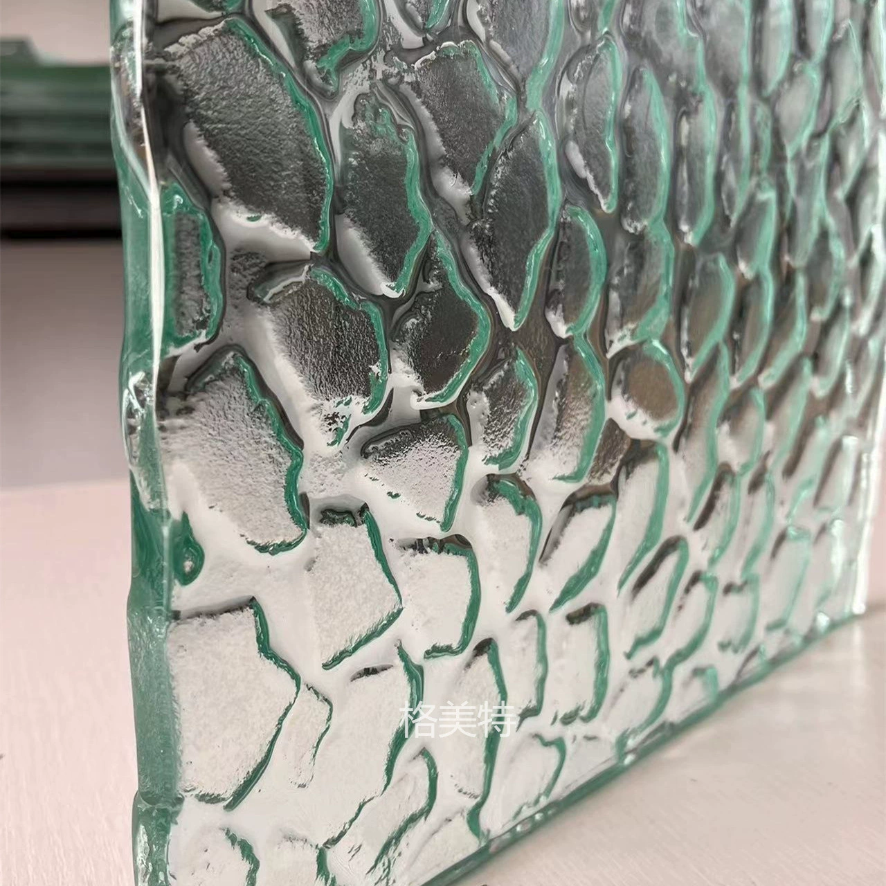 Стекло с каменным экраном горячего расплава закаленного искусства многослойное стекло стерео нестандартное узор