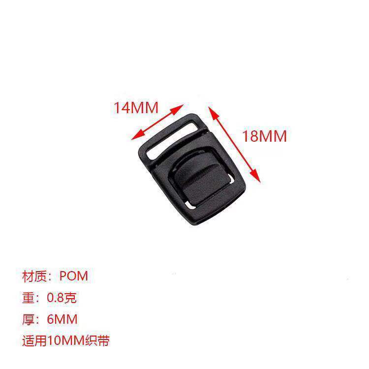 Plastic gloves small buckle bag plastic medium snap button color sample-made goods wear ribbon 1.0cm in stock quick hair