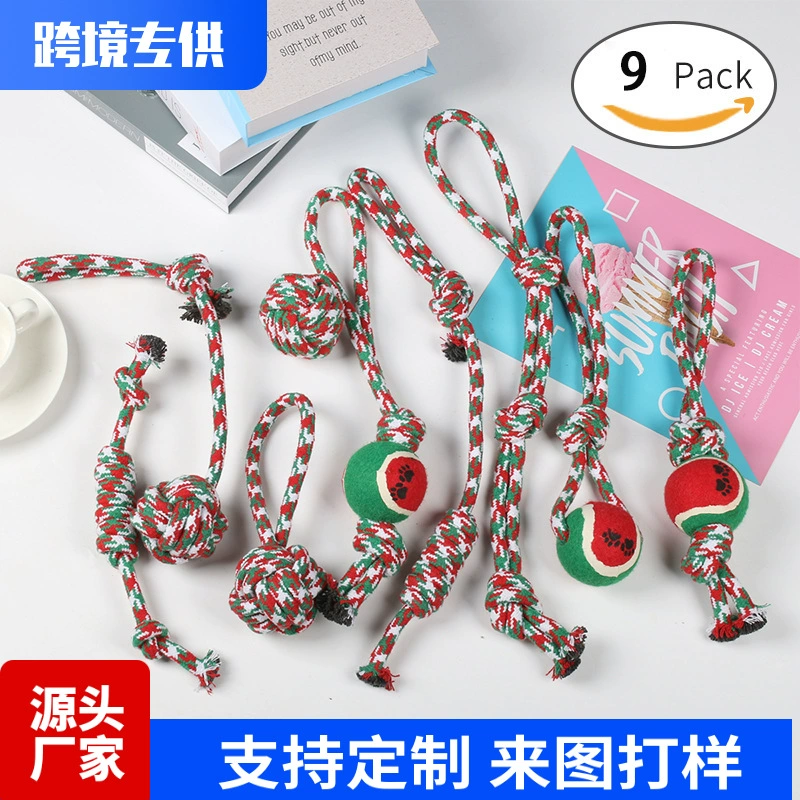 Популярный набор рождественских игрушек для животных от Amazon: комбинированный набор рождественских игрушек для собак, игрушки для прорезывания зубов и устойчивые к укусам