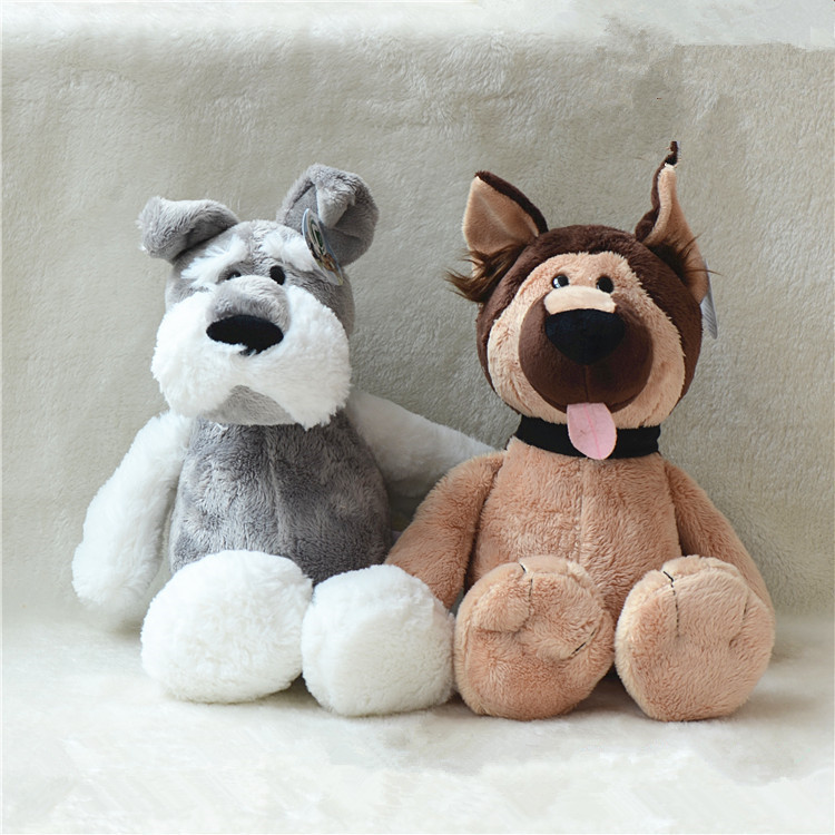 Procesamiento de fábrica juguetes de peluche personalizados lindo muñeco de Schonari muñeco de perro muñeco de trapo logotipo de regalo de la reunión anual