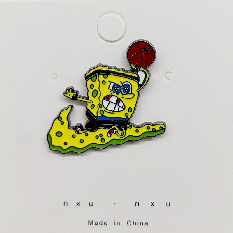 Broche de dibujos animados personalizado, broche de aceite de gota de metal lindo, accesorios de ropa, accesorios de bolsa, accesorios de joyería de insignia, broche al por mayor