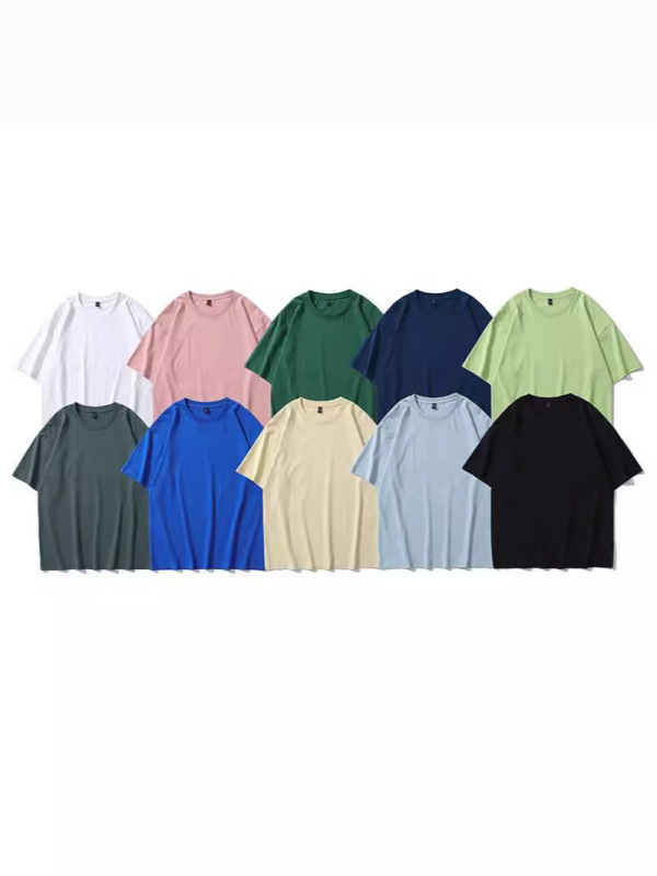 Lktm紳士服 # アメリカ潮牌重ポンド230g半袖tシャツ男女ins基礎モデル純色ボトムアップtシャツtee|undefined