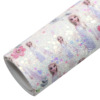 20x33cm Small Size Princess Series Sprinkle Crude Powder Self -Printed UV Special Slot Leather PVC Artificial Leather