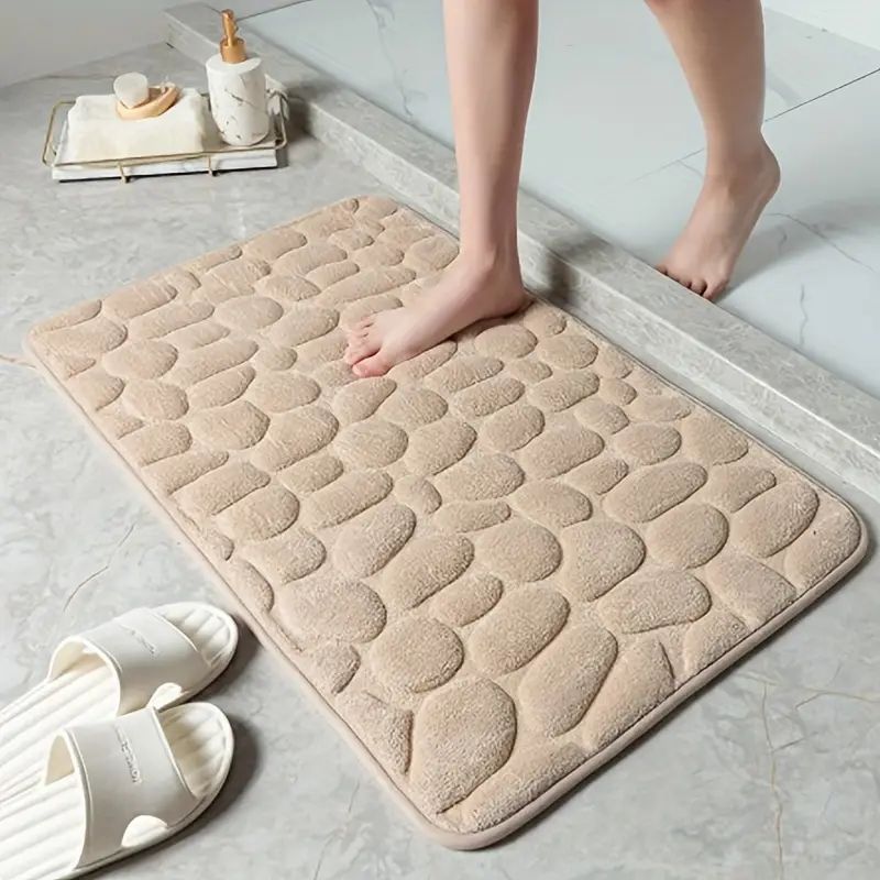 Transfronterizos venta caliente Amazon para alfombra de baño de coral alfombra de absorción de agua antideslizante alfombra de relieve puede ser un agente