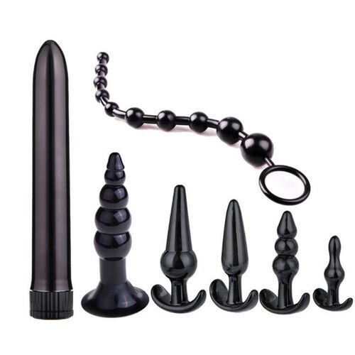 Amazon Sex Toys SM Backyard Silicone Anal Plug Set 6-piece Set 7-piece Set Adult Female Slave Training Sex Toy
