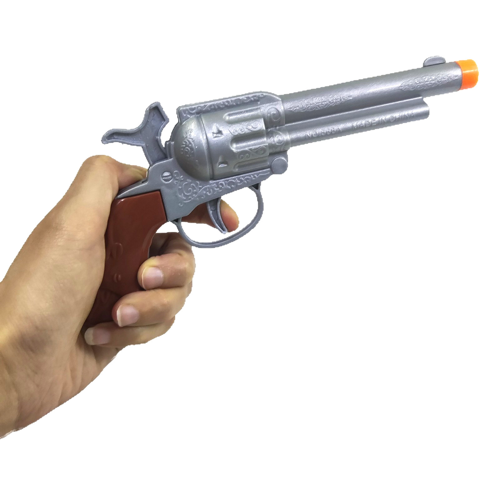 Pistola de juguete de rol para niños lanza doble vaquero, cinturón, insignia, pistola de vaquero