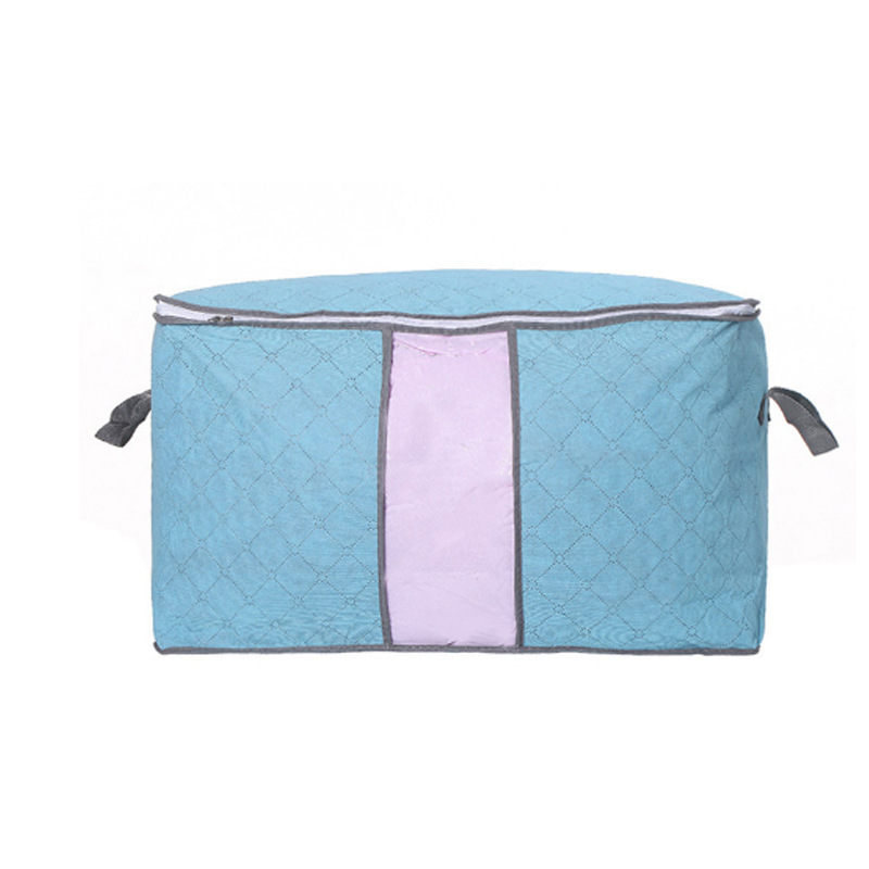 Bolsa de almacenamiento de ropa de carbón de bambú no tejido bolsa de algodón bolsa de colcha para el hogar acabado y movimiento bolsa de almacenamiento a prueba de polvo y humedad