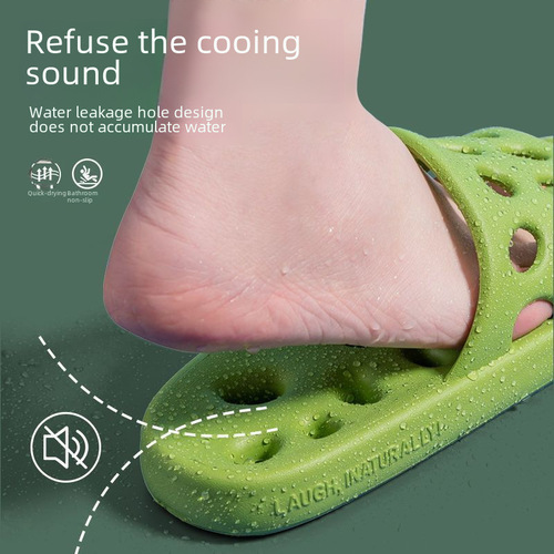 Home Slippers Bathroom Shower Leaking Slippers Soft Sole Household Outdoor Couple Shoes Home Summer Cool Slippers Men and Women's Docks