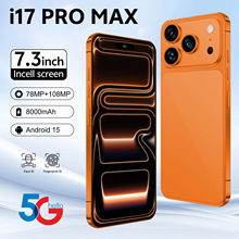 i17ProMax新款跨境外贸专供全球版 安卓7.3英寸大屏智能手机现货