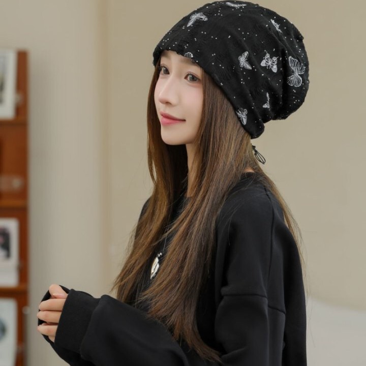 Postpartum Confinement Hat for Women in Autumn and Winter, Windproof Cap for Air-Conditioned Rooms, Breathable Cotton Sleep Cap with No Pressure Sensation, Maternity Hat
