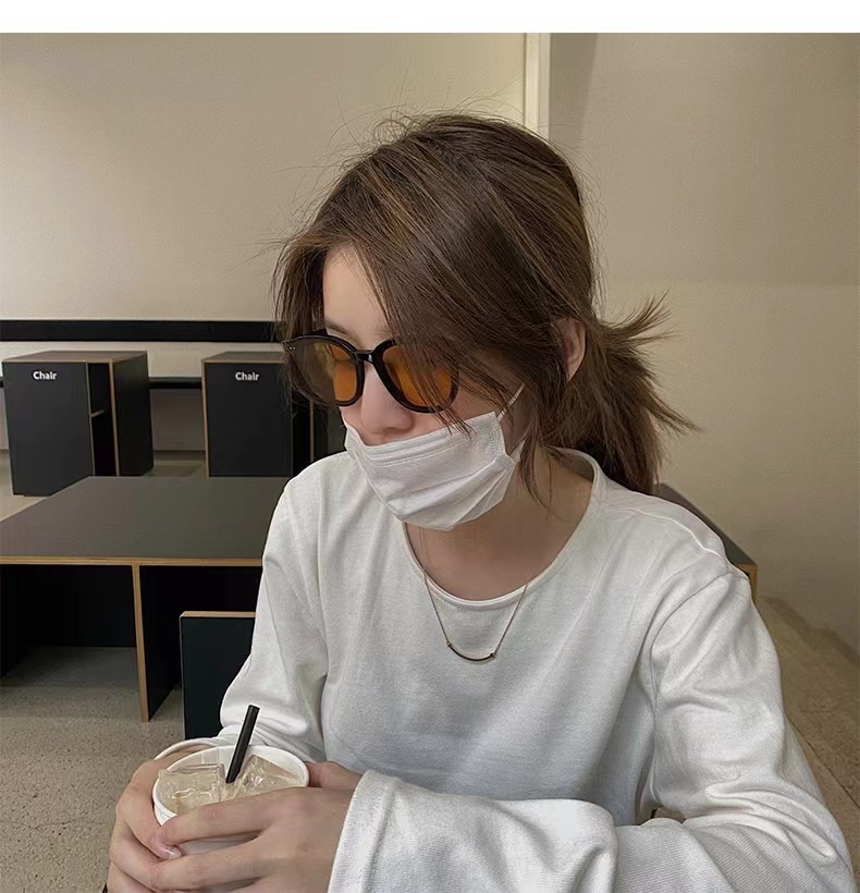 Occhiali da sole retrò per uomo e donna stile design colore tè_voghion.com