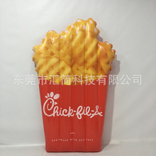 廠家供應PVC充氣薯條浮排成人游泳漂浮氣墊網紅打卡水上浮床