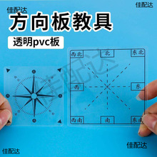 方向板教具学具位置与方向二三年级透明西北方向坐标表教师用