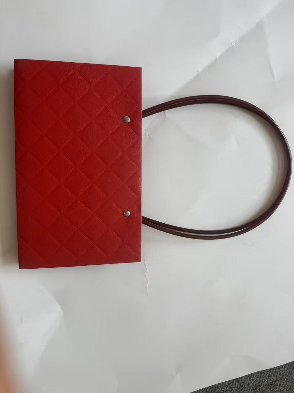 Bolso de mano de piel de vaca gruesa, bolso de arreglo floral, caja de regalo de flores del día de la madre, caja de material de embalaje floral, regalo de floristería