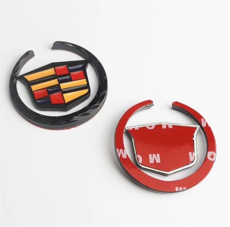 Suitable for Cadillac Metal Emblem Srx Side Emblem Ats Cts Xts Three-Dimensional Black Wheat Ear Emblem Decorative Car Emblem