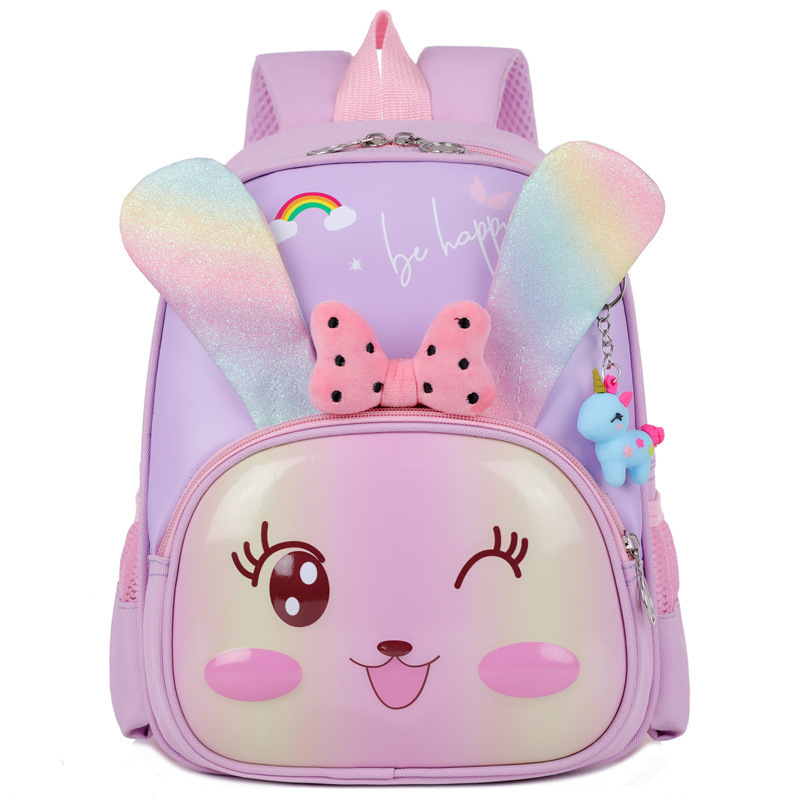 Mochila escolar de jardín de infantes para mujer 2025 nuevo estilo de dibujos animados para niños lindos con estampado de lomo Mochila escolar para estudiantes de escuela primaria Mochila para niños