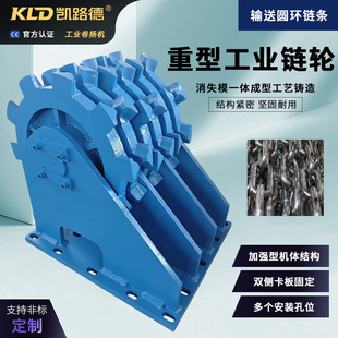 Heavy-Duty Conveyor Sprocket, Reinforced Type with Double-Sided Pallet Fixation, Suitable for High-Frequency Operations, Circular Chain Sprocket