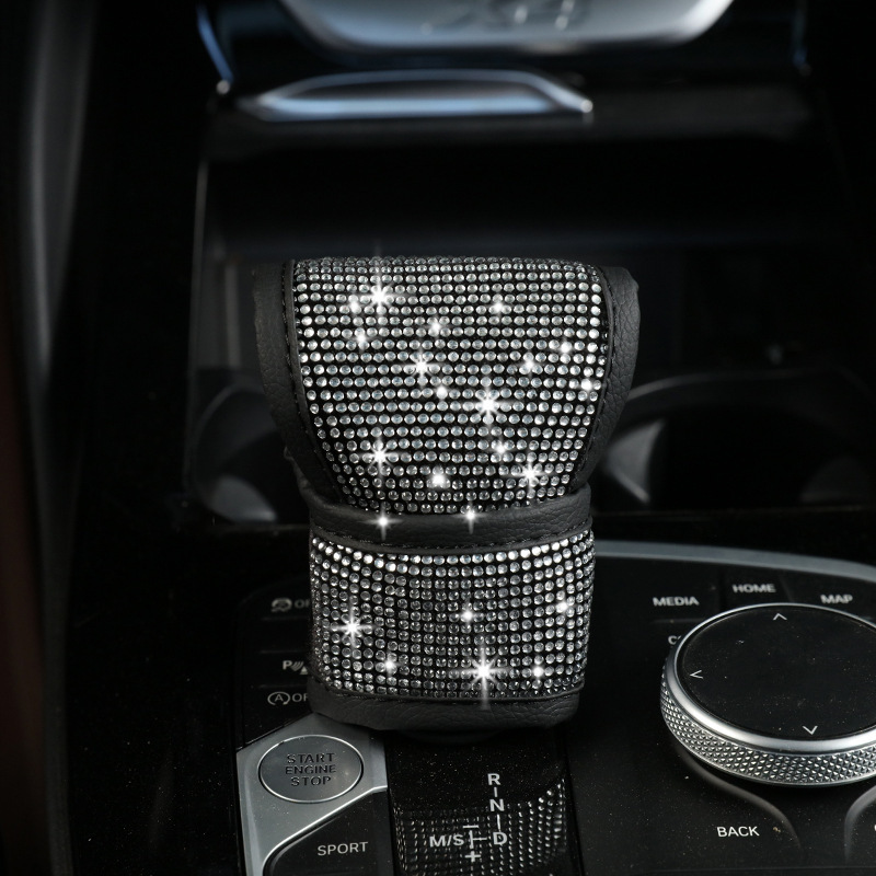 跨境汽车内饰用品套装女 车载护颈枕 护肩套 扶手垫 挂挡套拉手套