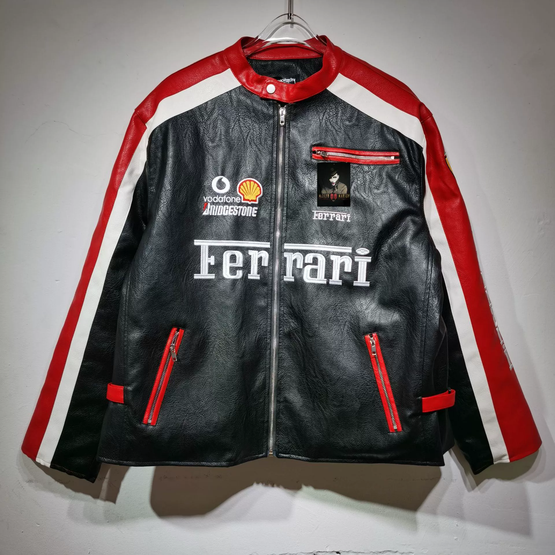 Новая куртка из кожи мотоциклетного стиля Harley для мужчин и женщин, одинаковый стиль с хлопком ретро мотоциклетная одежда тяжелой промышленности вышивка плюс кожаная куртка