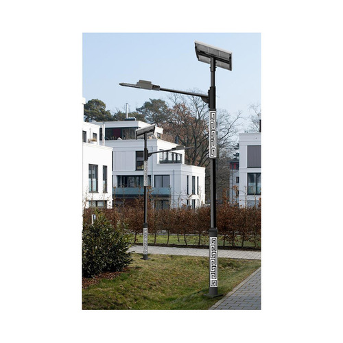 Full set of outdoor new rural antique Chinese pattern landscape garden lights with pole LED lights 6 meters solar street lights