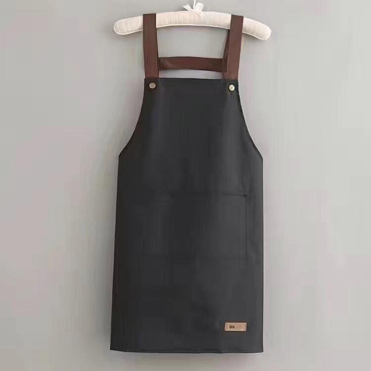 エプロン家庭用キッチン防水防油作業服ロゴ印字カスタム女性夏の薄い飲食物が腰を囲んでいる|undefined