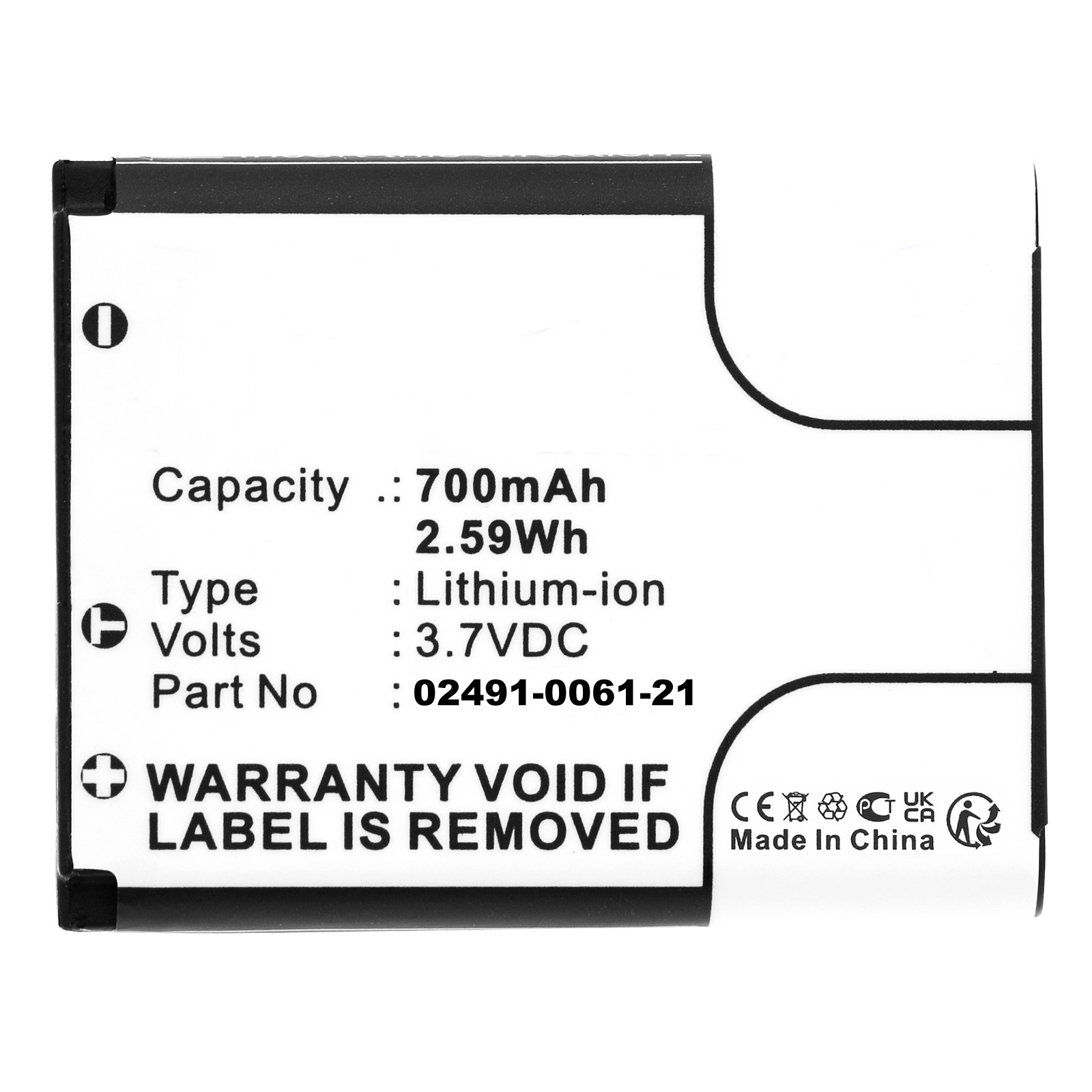 电池Nikon EN-EL10 Casio NP-80 LI-40B 02491-0053-00 D016