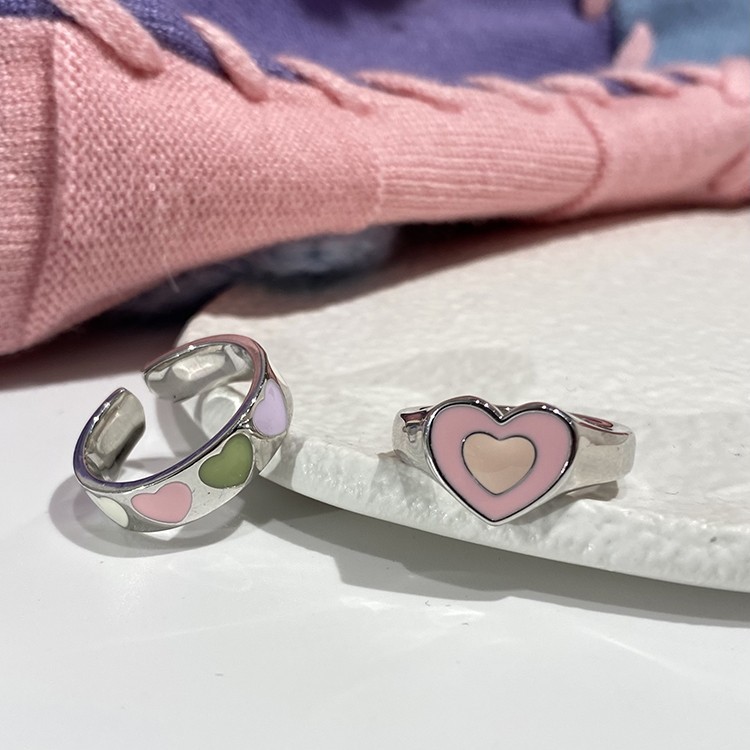 Brand cute fresh small design fashionable adjustable one size ring