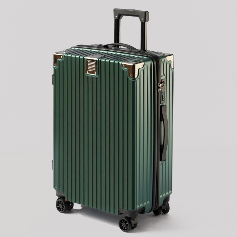 Maleta de equipaje, maleta de mano de 20 pulgadas, maleta con ruedas para hombre, marco de aluminio, equipaje de PC, bolsa de gran capacidad de 26 pulgadas, maleta de viaje para mujer, maleta de cuero