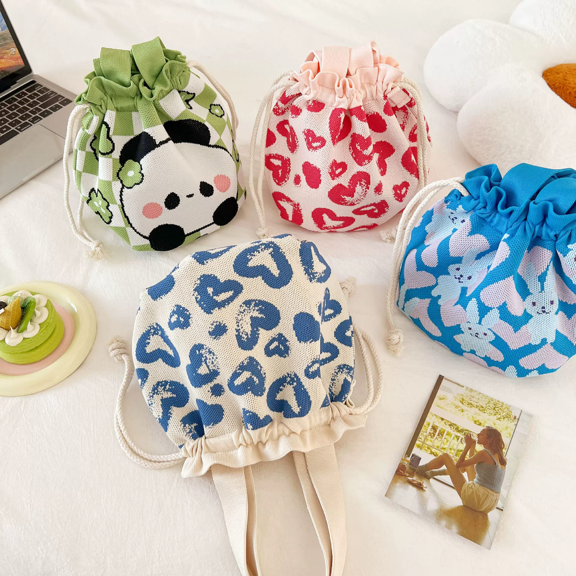 Картазд肩 shoulder bag, ручной портмоне на отдых, сумка-ланчбокс, мешок с шнурком