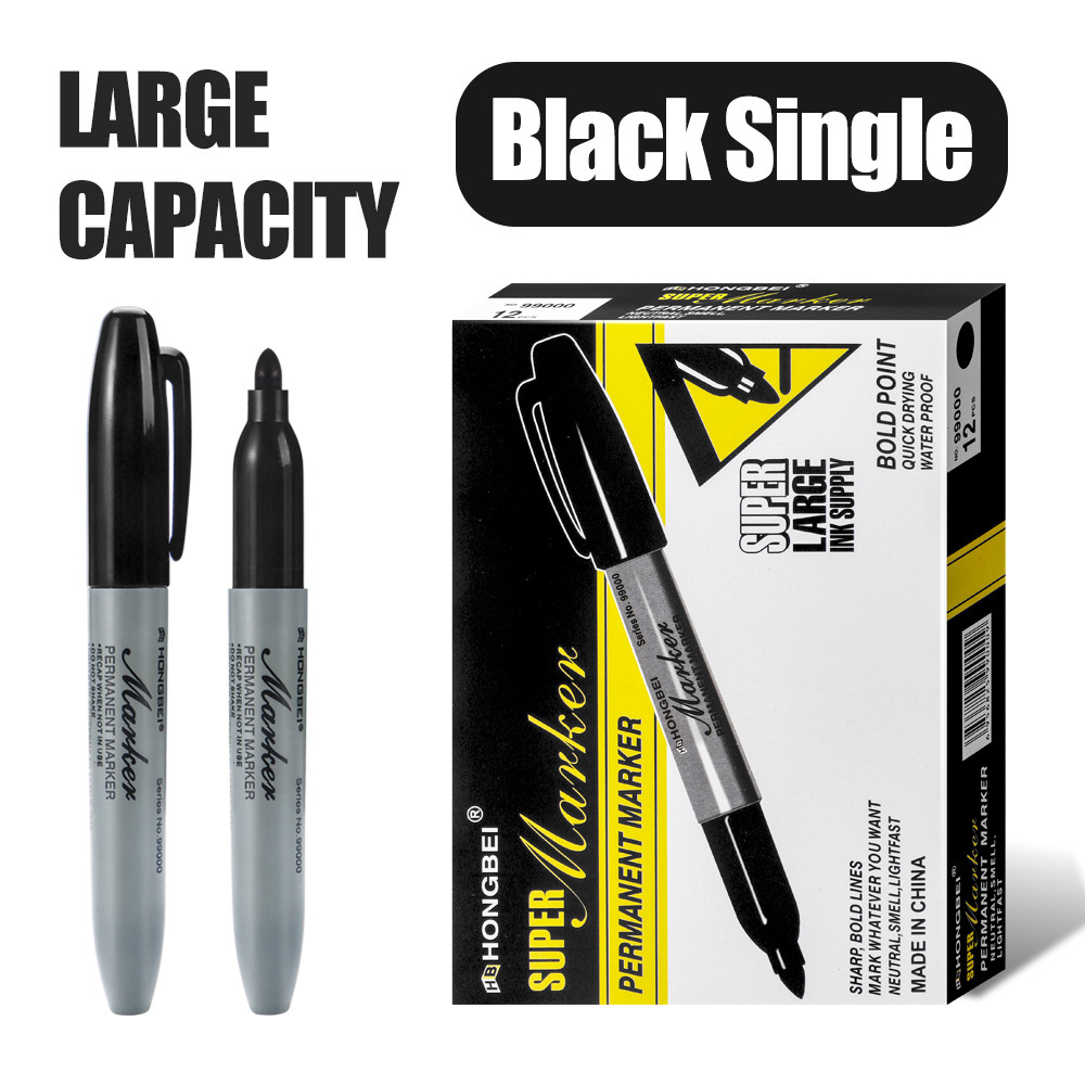 Marcador de aceite de gran capacidad rojo, verde, azul, ancho de línea de 5 mm, marcador de aceite de secado rápido, marca impermeable