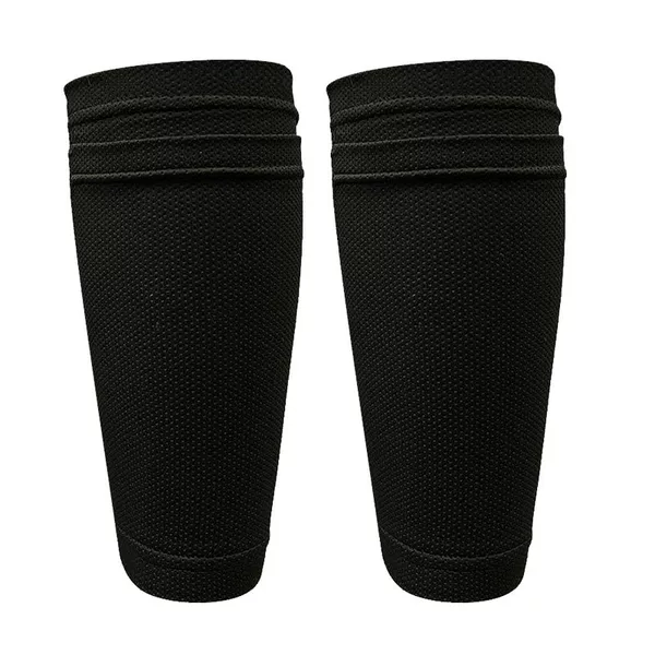No-Rigid Football Shin Guard Socks, Double-Layer Breathable Elastic Mesh Shin Guard Socks, High-Elastic Reinforced Insert Pockets