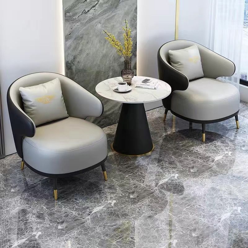 Sofá individual mesa de té combinación de ventas balcón ocio hotel de negocios salón de belleza recepción sofá mesa de negociación