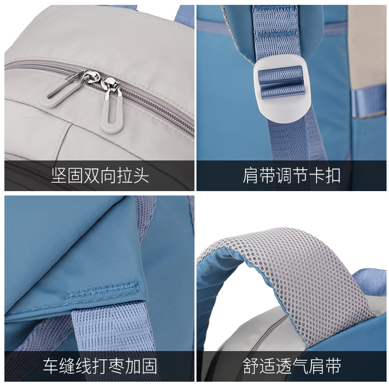 Natural Fish nuevo grado 2 a 6 escalera escalada carro mochila Junior High School niños gran capacidad desmontable entrega de una sola pieza