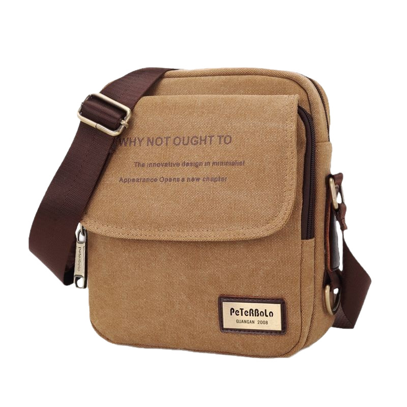 Nuevo bolso de lona de alta calidad para hombre con gran capacidad, engrosado, fuerte y resistente al desgaste, bolso de hombro tipo bandolera informal, ligero y moderno de estilo coreano