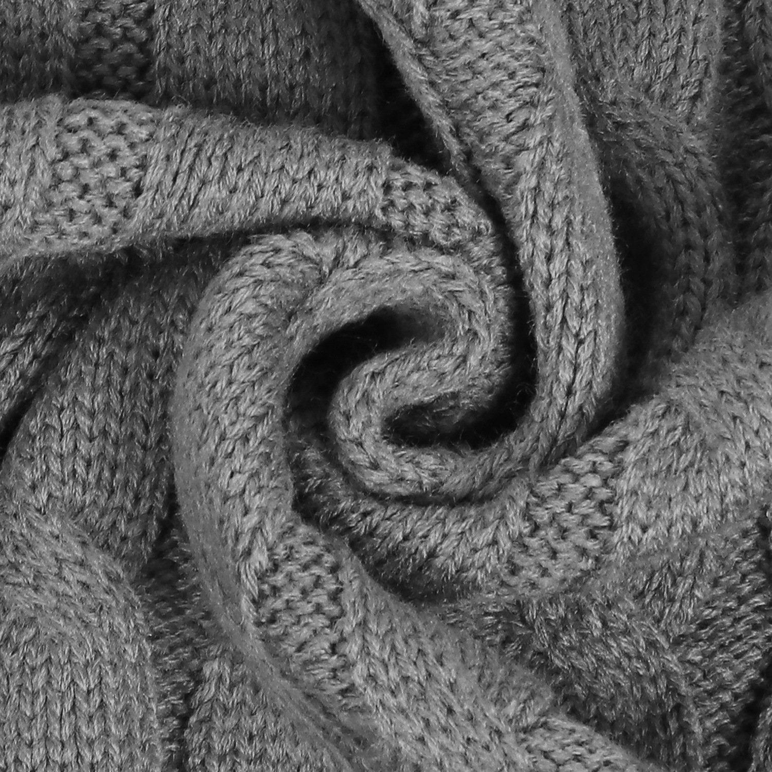 Damen Strickjacke Lang Aus Grobstrick In Unifarben Wintermantel_voghion.com