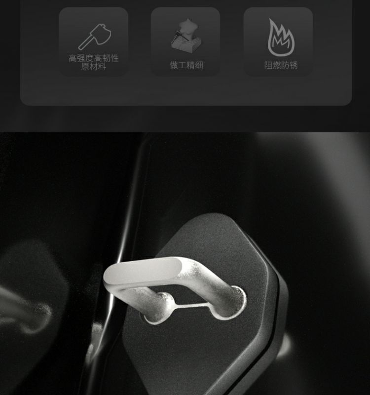 Chery Tiggo 8 Pro Plus Tiggo 5X Fengyun A8 Door Lock Buckle Door Limiter Protective Cover Modification Accessories