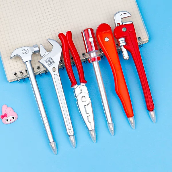 Personalized Creative Hardware Tool Pen Wrench Pen Hammer Pen Screwdriver Ballpoint Pen Shape with Magnet Student Gift