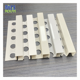 Foreign trade engineering manufacturers wholesale square edge plastic tile trim strip waterproof trim corner PVC Tile Trim